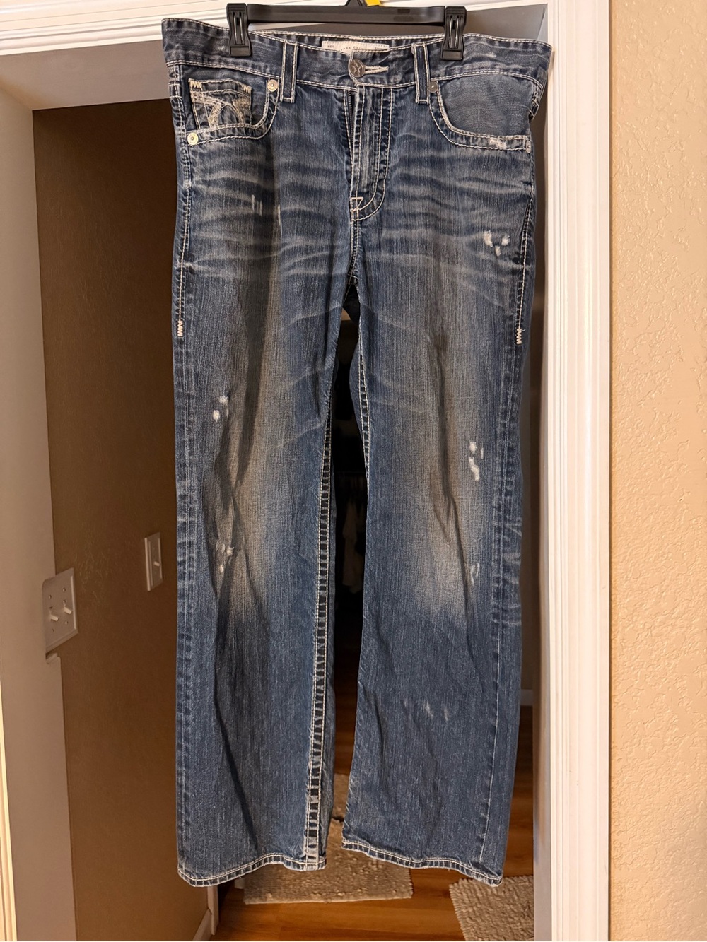 Big Star Men's Faded Blue Bootcut Jeans